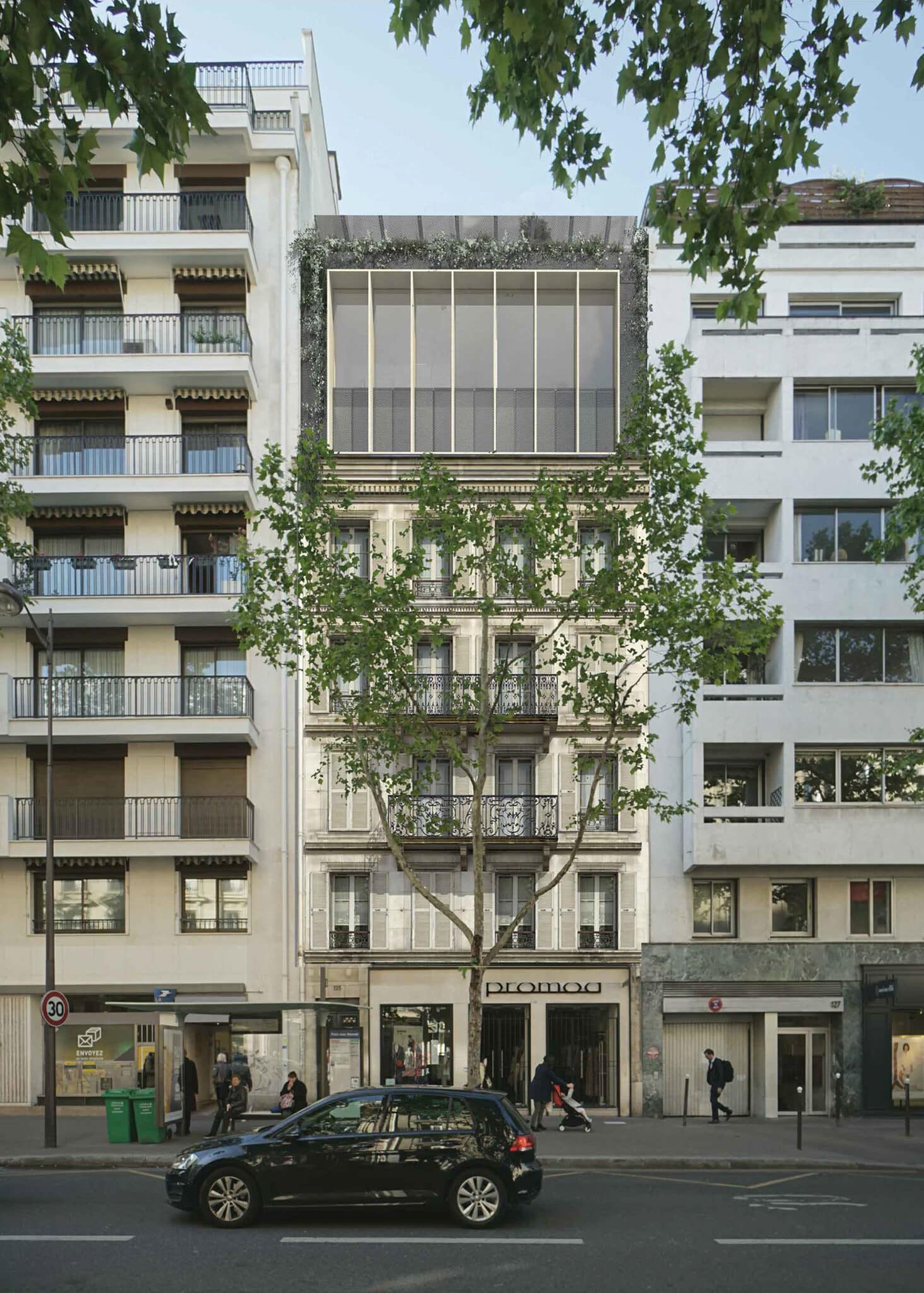 Surélévation Paris Victor Hugo - JAVA architecture